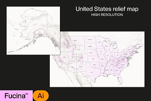 United States Relief Map