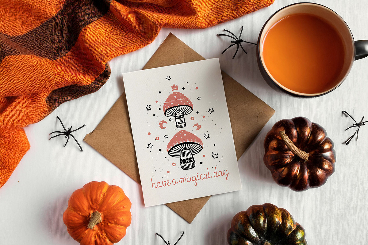 Halloween Greeting Cards, a Card Template by Lumitar (Photo 2 of 5)
