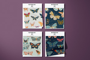 Butterflies Set Of 6 Patterns