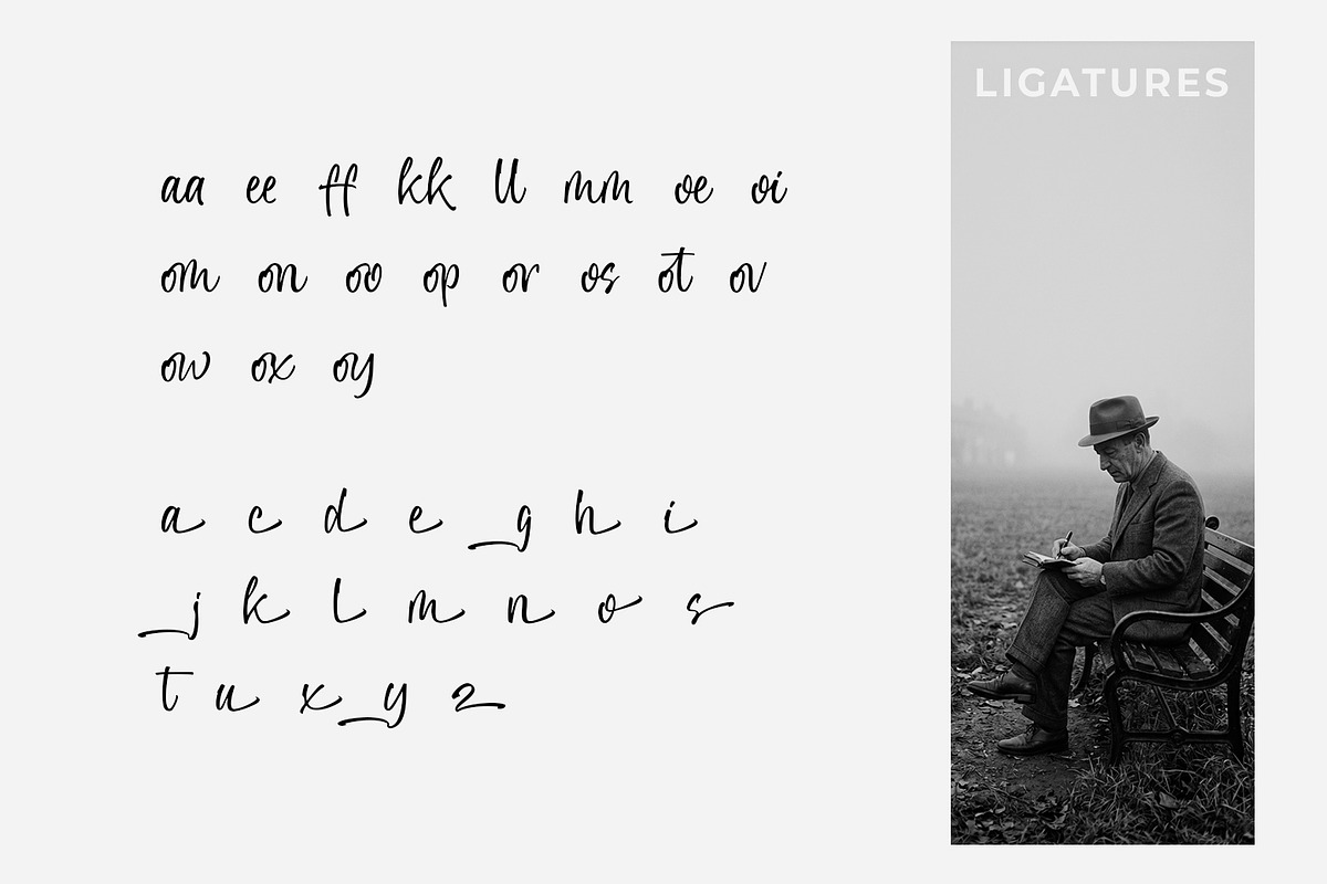 Osttom - A Modern Script, a Script Font by khurasan (Photo 5 of 7)