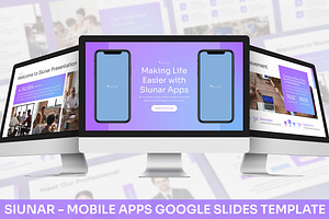 Siunar - Mobile Apps Google Slides, a Presentation Template by SlideFactory