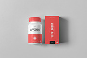 Supplement Jar & Box Mock-Up 5, a Cups & Container Mockup by Yogurt86 (Thumbnail 9 of 12)