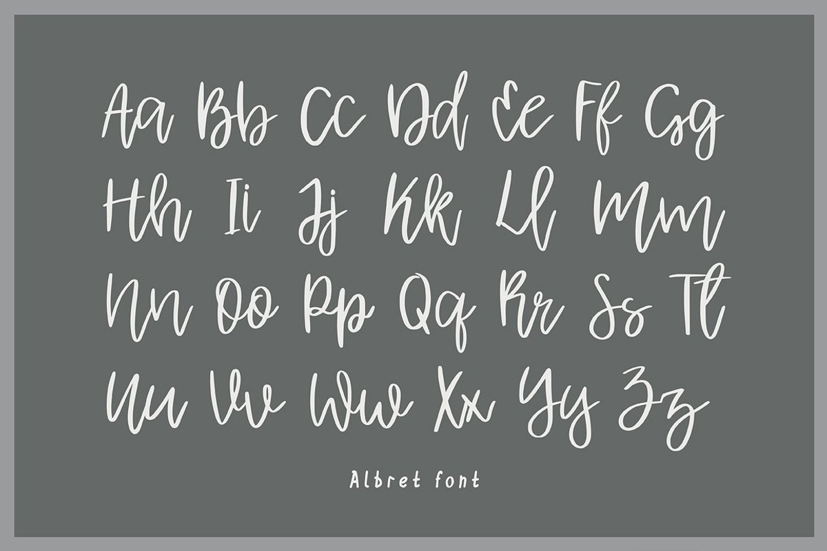 Albret Handwritten Script preview 2
