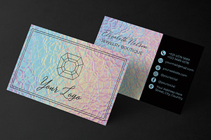 Holographic Business Card Design, a Business Card Template by Kseniya-Omega