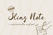 Sling Note - A Modern Script, a Script Font by khurasan (Thumbnail 1 of 6)