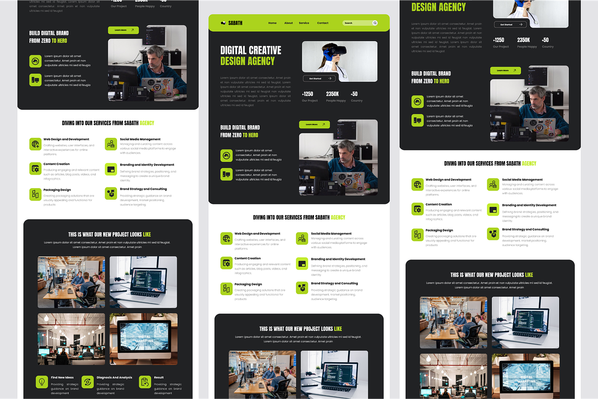 Creative Agency Landing Page, a Landing Page Template by SquidPixey (Photo 5 of 5)