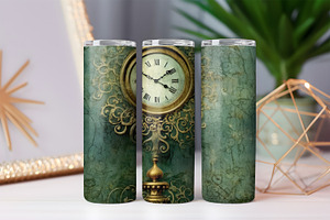 Moss-covered Vintage Clocks