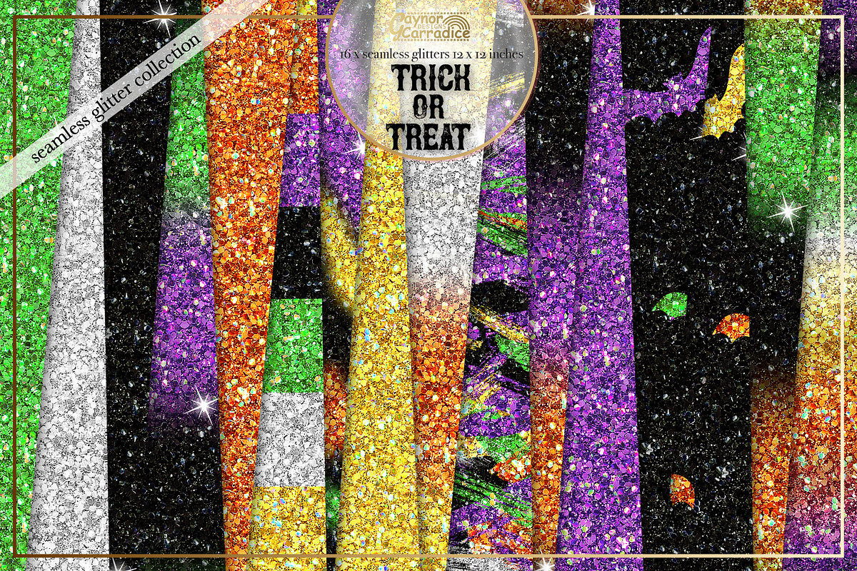 Trick or Treat - Halloween Glitters, a Texture Graphic by Gaynor Carradice Designs (Photo 1 of 7)