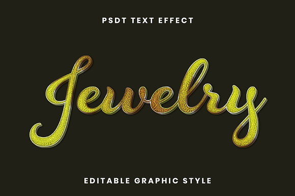 Jewelry Encrusted Script Text Effect preview 2