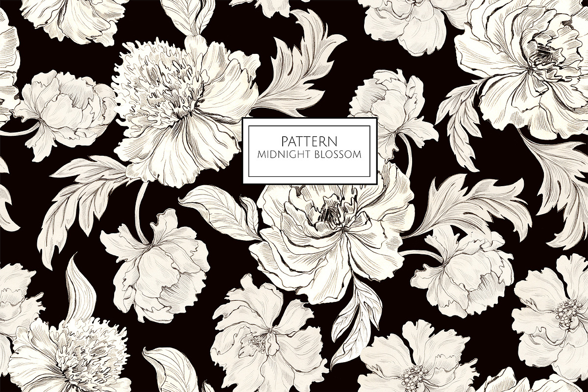 Midnight Blossom, a Background Graphic by HannaStudio (Photo 10 of 10)