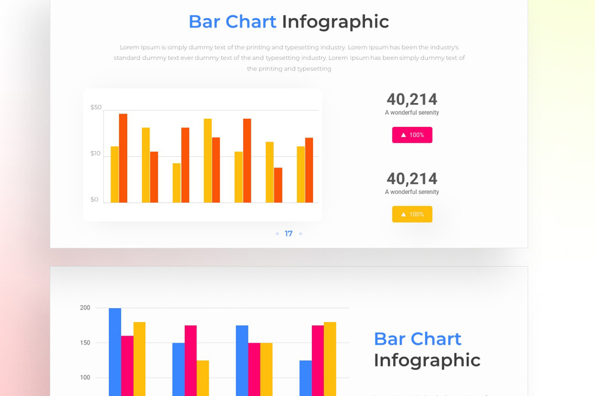 Bar Chart PowerPoint Infographic, a Presentation Template by Digitcase x Wealthwells (Photo 4 of 4)
