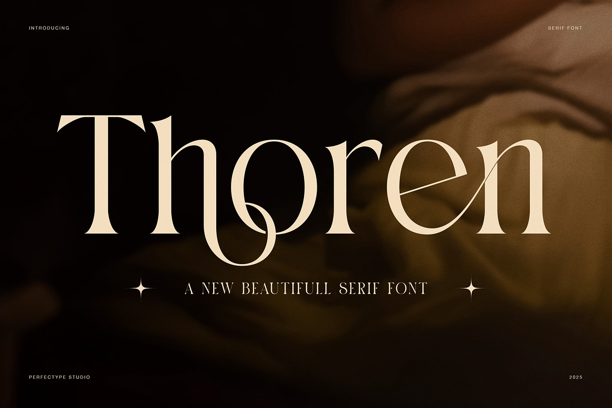 Thoren Elegant Serif Font, a Serif Font by Perfectype (Photo 1 of 8)