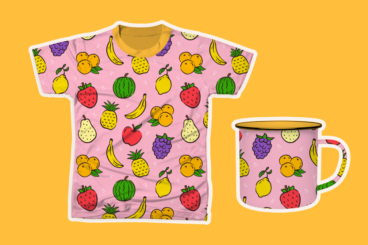 Fruit Seamless Pattern Background, a Pattern Graphic by Mangustudio (Photo 2 of 3)