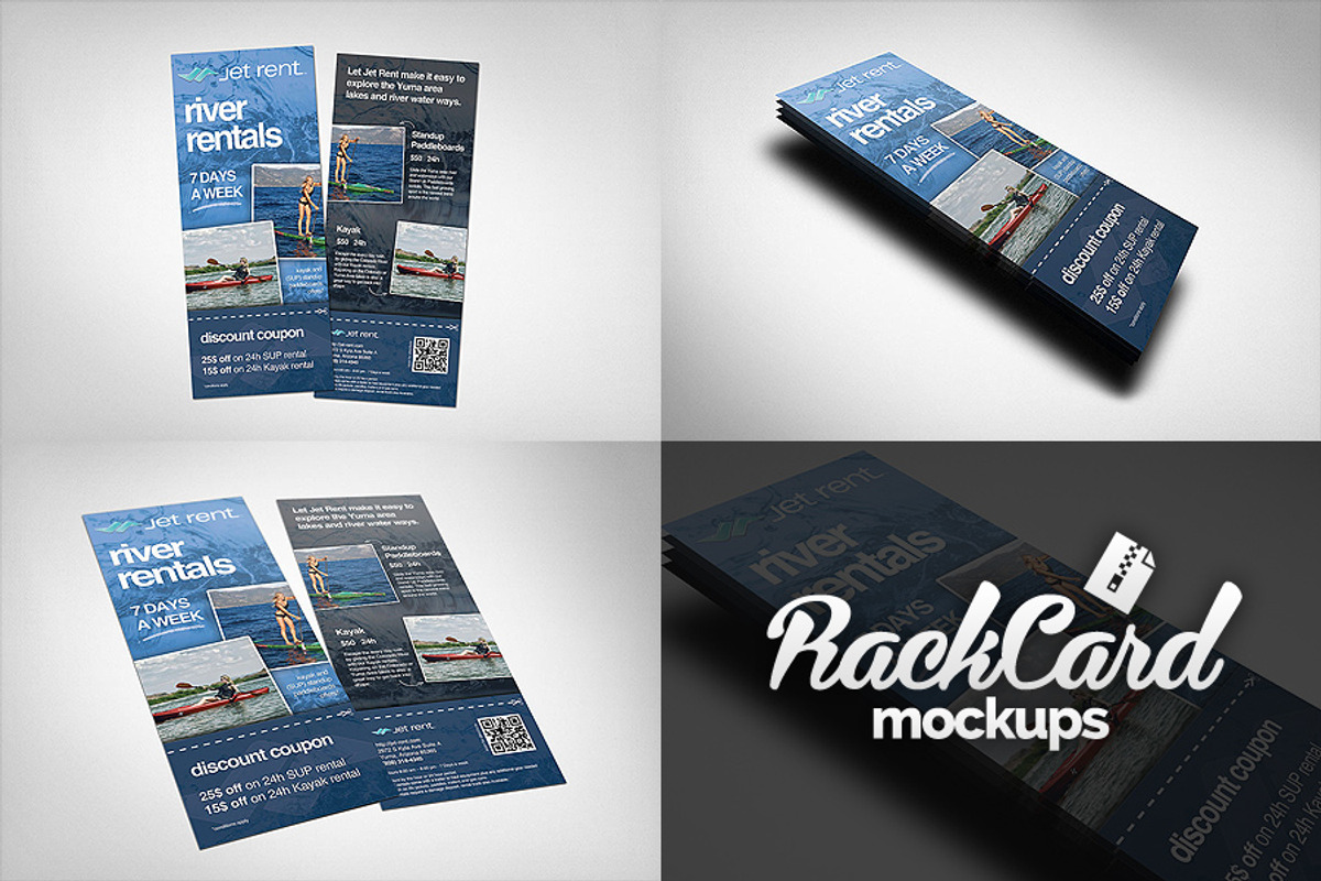 Rack Card Mockups Pack, a Product Mockup by Rafael Oliveira