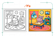 Bold Easy Capybara Days Coloring Pag, an Animal Illustration by Coco Bloom (Thumbnail 7 of 8)
