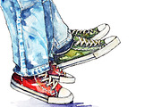 Summer Retro Party Clip Art, an Education Illustration by Watercolor_Vector Graphic (Thumbnail 5 of 14)