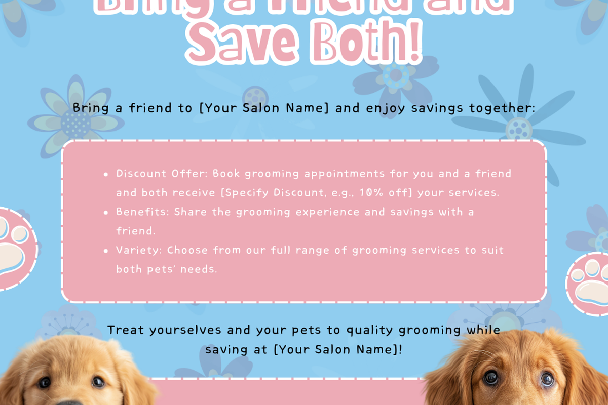 GROOVY PET GROOMING INSTAGRAM POSTS, a Social Media Template by Daring Digies (Photo 6 of 7)