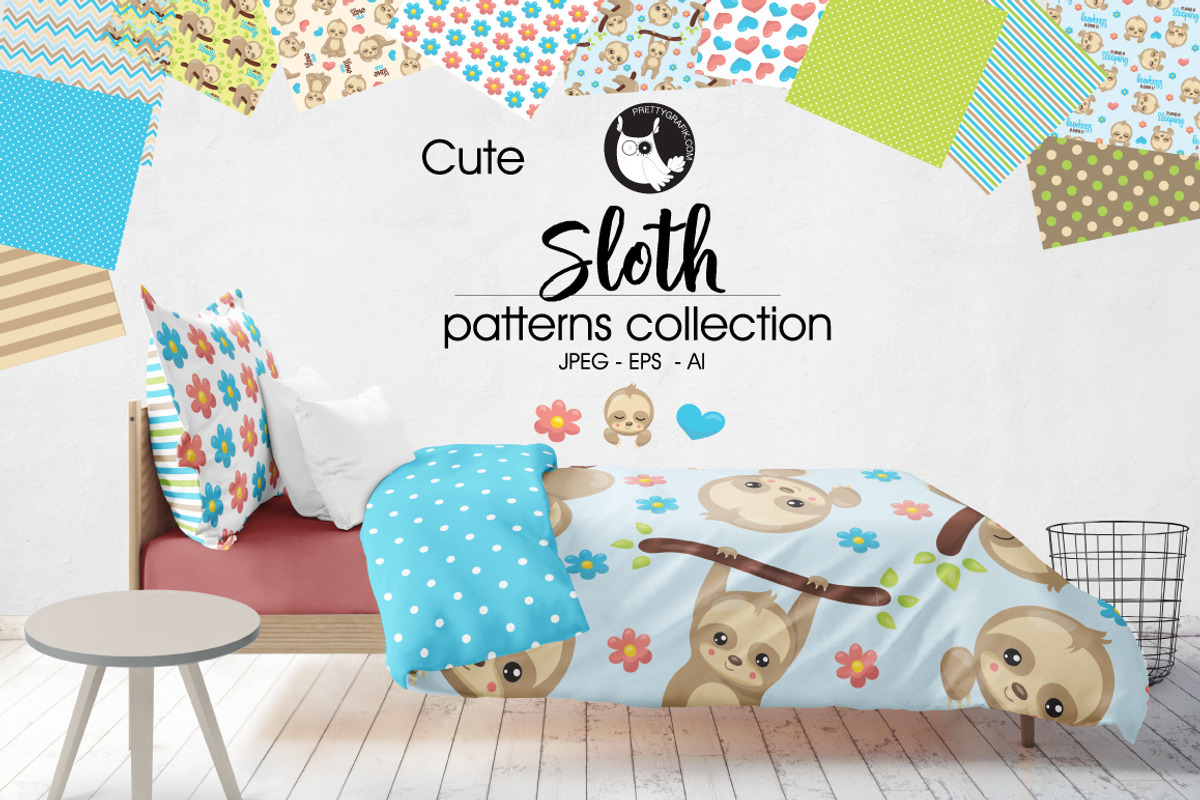 SLOTH Pattern collection, a Pattern Graphic by PrettyPatterns (Photo 1 of 5)