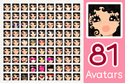 vector BIG avatars SET, a Templates & Theme by WINDmade (Thumbnail 9 of 40)