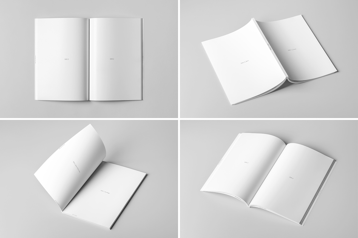 A4 Magazine Mock-up, a Books & Magazine Mockup by BLISS DESIGN (Photo 4 of 4)
