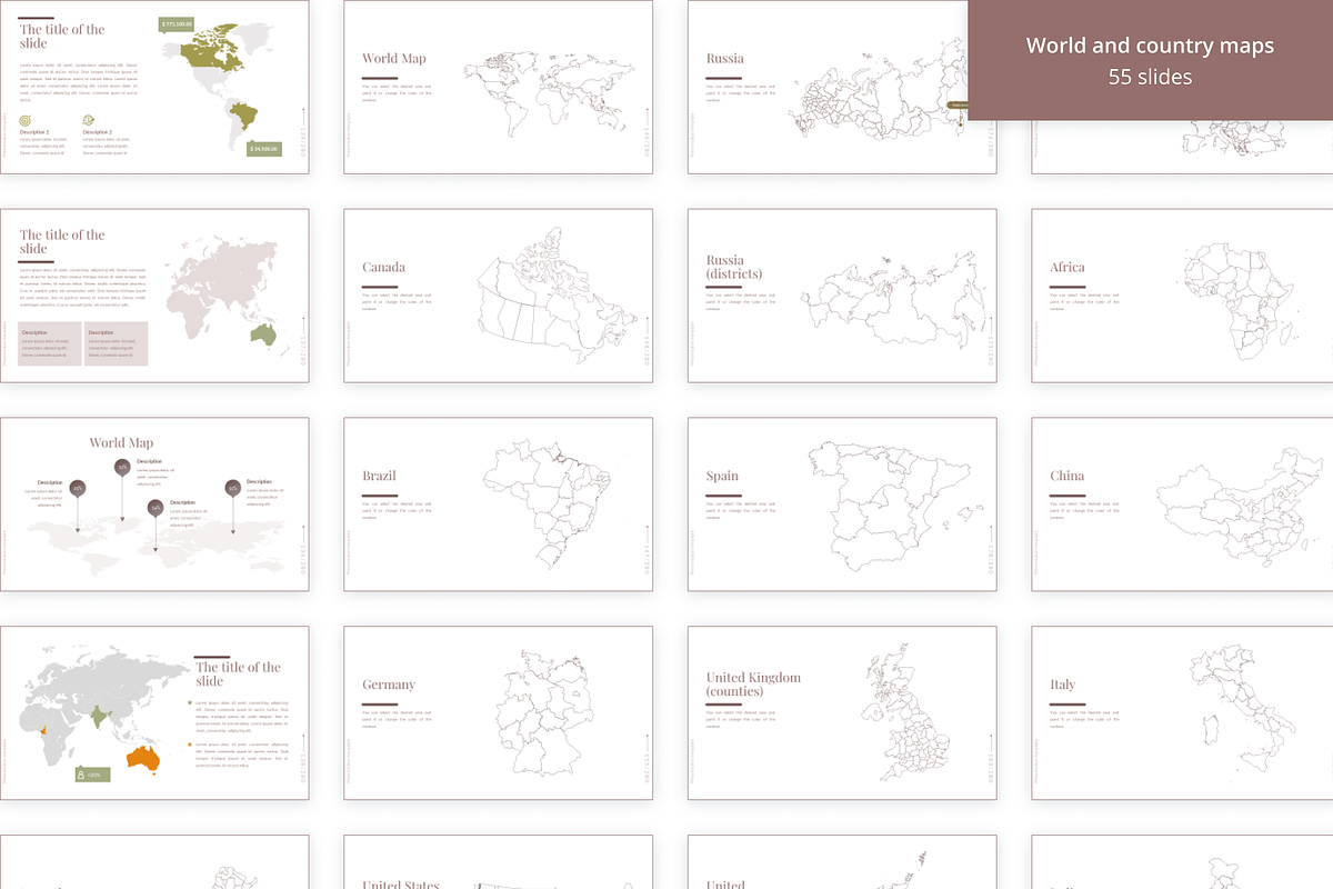 Beige presentation template, a Presentation Template by KaluginaWEB (Photo 10 of 10)