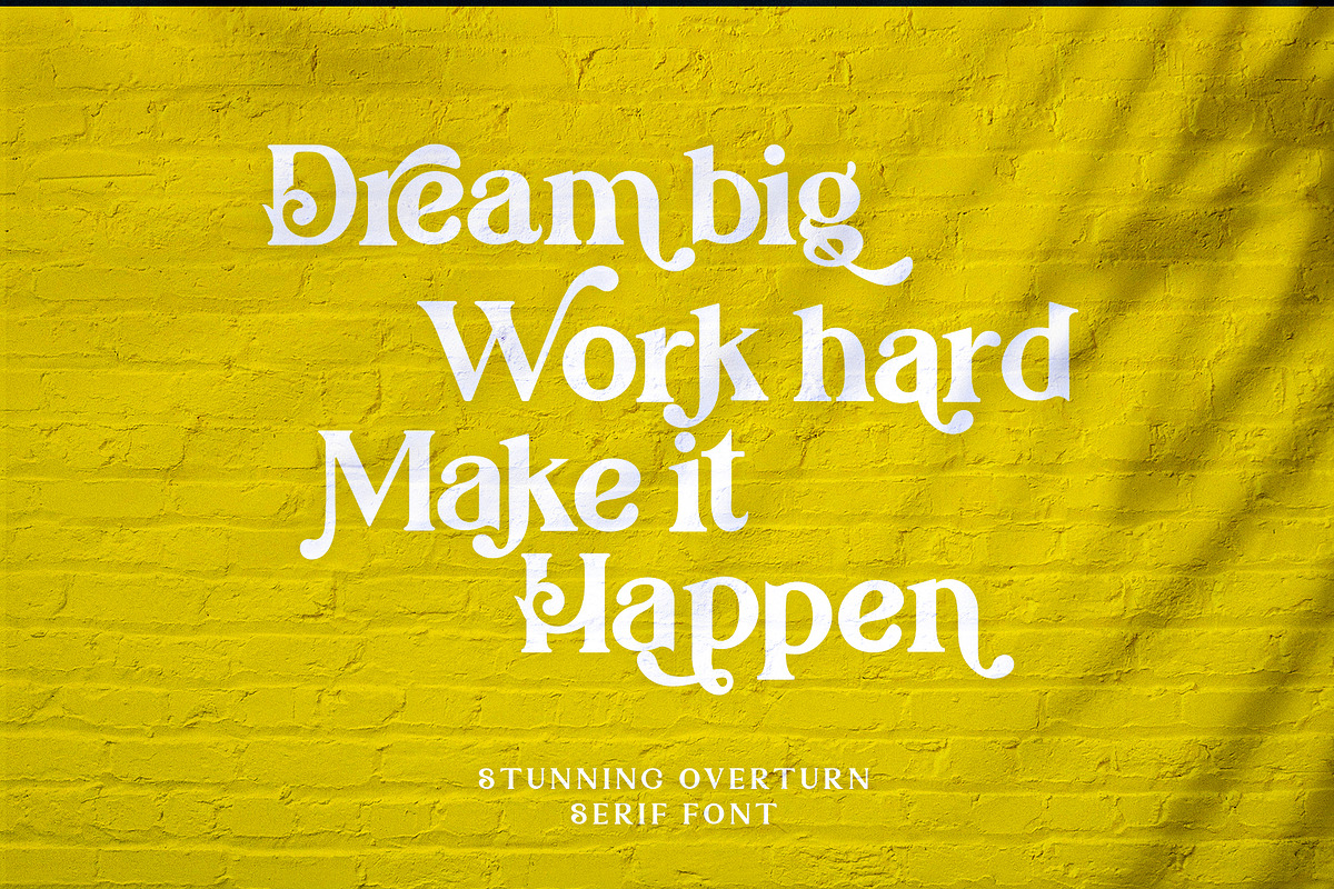 StunningOverturn Modern/Vintage Font, a Serif Font by PompoCo (Photo 13 of 14)