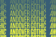 Andover Gothic — A Condensed Grotesk, a Sans Serif Font by Inlay Studio (Thumbnail 1 of 6)