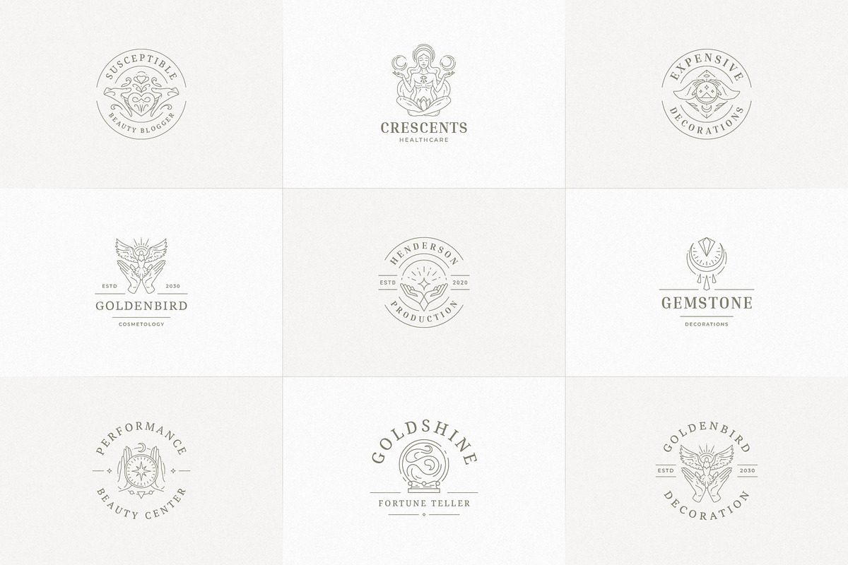 36 Esoteric Logo Templates | Canva, a Branding & Logo Template by Vasya Kobelev (Photo 3 of 10)