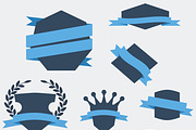 30+ Flat Badges, labels and banners, a Templates & Theme by Nerokanji_Designs (Thumbnail 2 of 5)