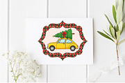 Christmas Coquette Frame Clipart, an Illustration by Design Market (Thumbnail 4 of 6)