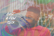 Retro Holographic Photo Effect, a Layer Style Add-On by WudelMbois Studio (Thumbnail 3 of 3)