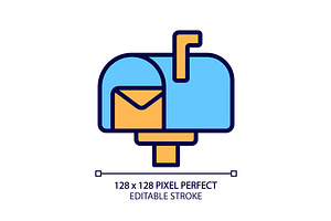 Postal service pixel perfect RGB, an Icon by IMG Visuals