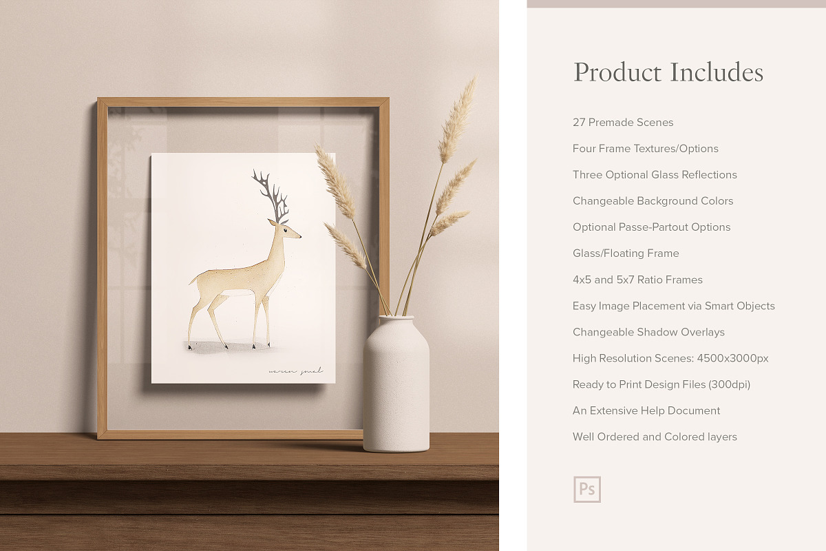 Frame Mockup Kit, a Household Mockup by Ruben Stom (Photo 3 of 23)