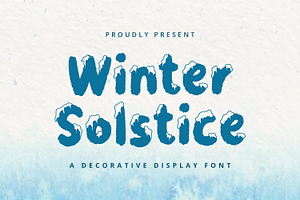 Winter Solstice - Display Font