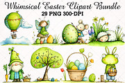 Whimsical Easter Clipart Bundle, an Illustration by RobertsArt (Thumbnail 1 of 5)