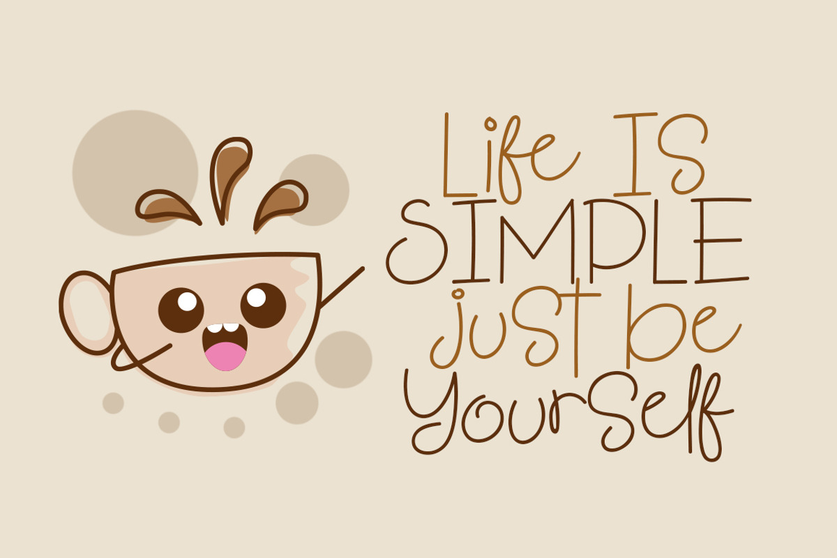 Coffee and Cookie Font preview 3