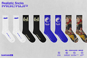 REALISTIC SOCKS MOCKUP, a Bottom Mockup by Easybandits (Thumbnail 3 of 3)