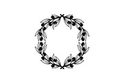Floral Wreath Circle SVG Bundle, an Illustration by Creativeshirt (Thumbnail 34 of 51)