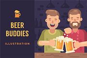 Beer buddies, a Food Illustration by Ivan Dubovik (Thumbnail 1 of 2)