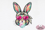 Retro Happy Easter Bunny Png, an Illustration by Daily.Designs (Thumbnail 1 of 5)