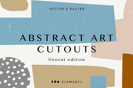 Abstract art cutouts