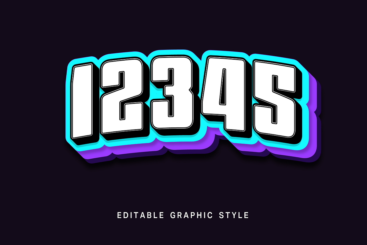 Offset Layered Shadow Text Effect preview 2