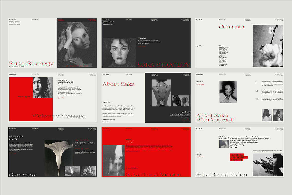 SAKA | Brand Strategy Template, a Presentation Template by Graphpexel (Photo 9 of 11)