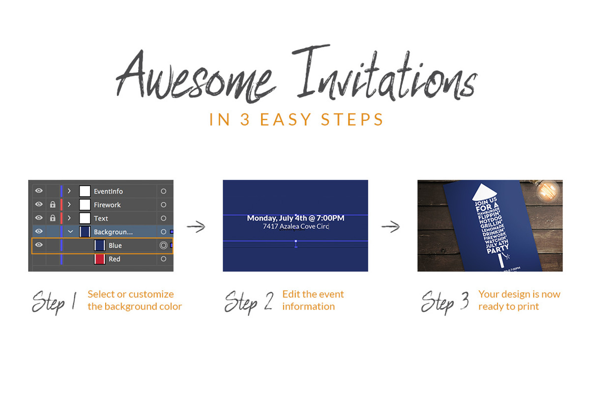 July 4th Invitations, an Invitation Template by Designs by Justin Lynch (Photo 2 of 5)