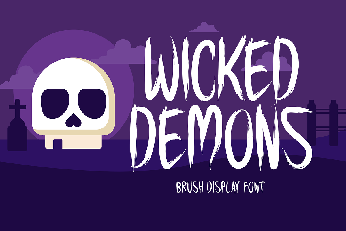 Wicked Demons Typeface, a Handwritten Font by Seemly Fonts (Photo 1 of 5)