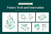 200 Future Tech and Innovation, a Technology Illustration by Prosymbols (Thumbnail 1 of 16)