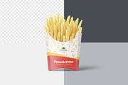 French Fries Packaging Mockup, a Packaging Mockup by Seven Lights (Thumbnail 12 of 19)
