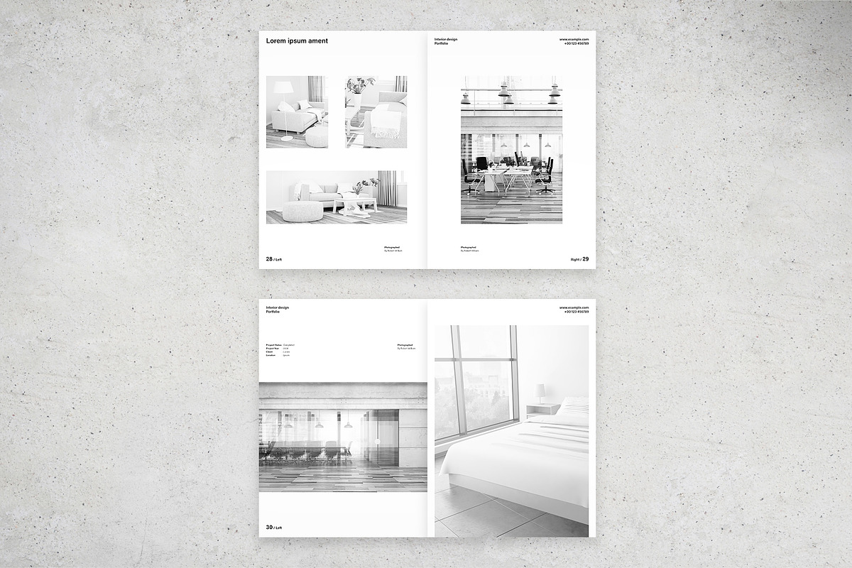 Black and White Portfolio Layout, a Brochure Template by McLittle Stock (Photo 6 of 6)