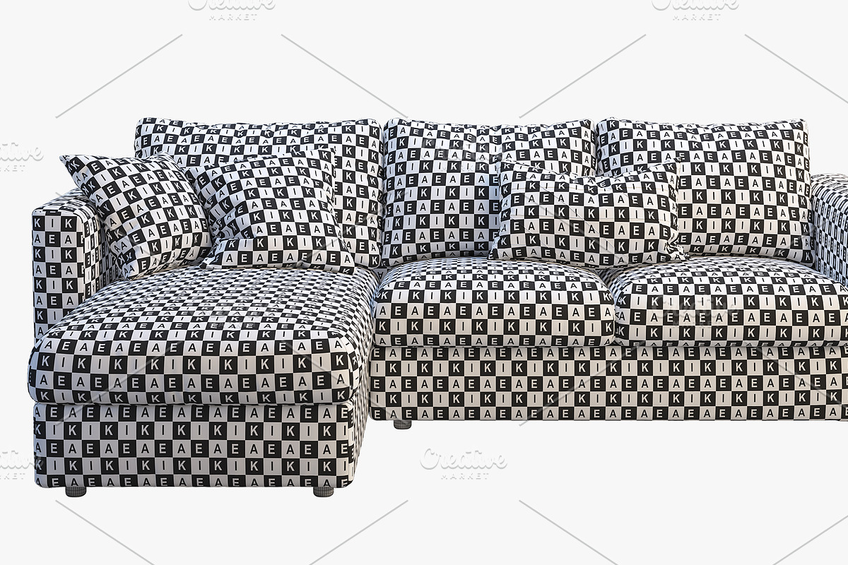 Three-seat sofa (2 options) 3D model, a Furniture 3D Model by 3dmitruk (Photo 13 of 16)