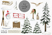 Christmas Forest Cabin Clipart, an Illustration by Ksenia Shmakova (Thumbnail 3 of 13)